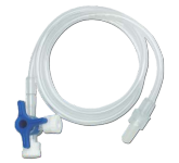 MEDIFLEXO : 3 WAY STOP COCK WITH EXTENSION TUBING.