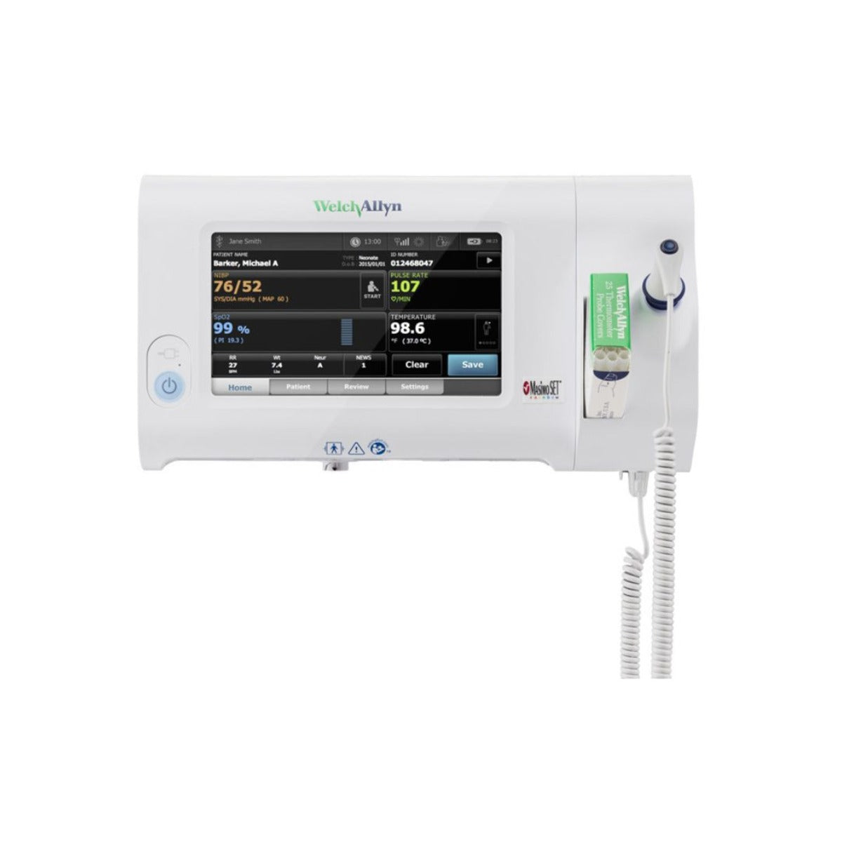 CSM 7100, NIBP, Nonin SpO2, SureTemp, EU Plug